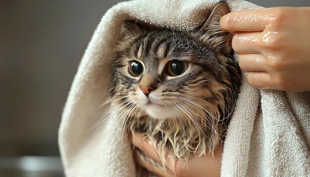 Jak wykąpać kota bez szamponu i nie zestresować pupila?